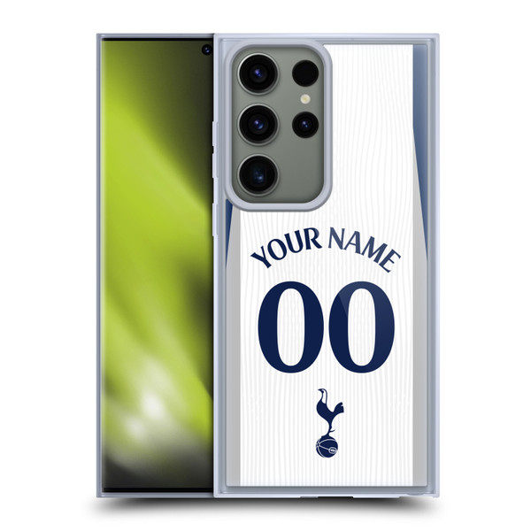 Custom Customised Personalised Tottenham Hotspur F.C. 2025/26 Badge Kit Home Soft Gel Case for Samsung Galaxy S23 Ultra 5G