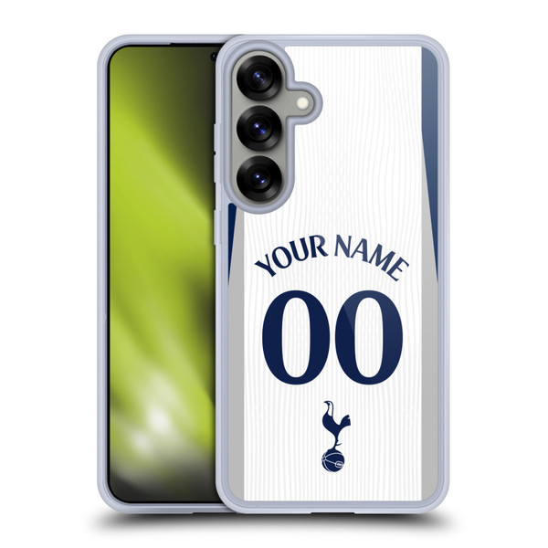 Custom Customised Personalised Tottenham Hotspur F.C. 2025/26 Badge Kit Home Soft Gel Case for Samsung Galaxy S25+