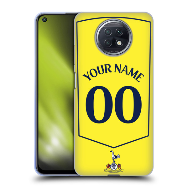 Custom Customised Personalised Tottenham Hotspur F.C. 2025/26 Badge Kit Third Soft Gel Case for Xiaomi Redmi Note 9T 5G