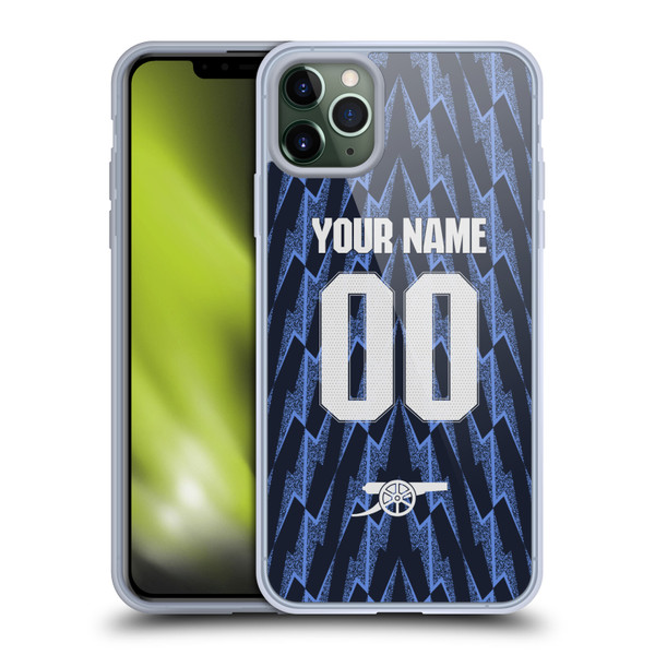 Custom Customised Personalised Arsenal FC 2025/26 Kit Away Soft Gel Case for Apple iPhone 11 Pro Max Custom Customised Personalised Arsenal FC 2025/26 Kit Away Soft Gel Case for Apple iPhone 11 Pro Max