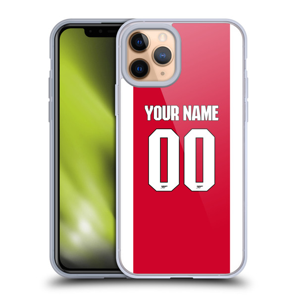 Custom Customised Personalised Arsenal FC 2025/26 Kit Home Soft Gel Case for Apple iPhone 11 Pro Custom Customised Personalised Arsenal FC 2025/26 Kit Home Soft Gel Case for Apple iPhone 11 Pro