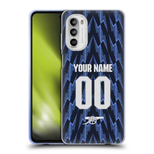 Custom Customised Personalised Arsenal FC 2025/26 Kit Away Soft Gel Case for Motorola Moto G52 Custom Customised Personalised Arsenal FC 2025/26 Kit Away Soft Gel Case for Motorola Moto G52
