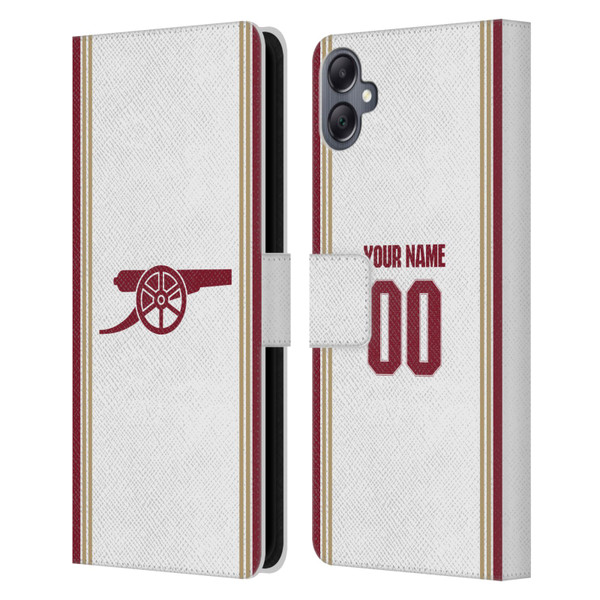 Custom Customised Personalised Arsenal FC 2025/26 Kit Third Leather Book Wallet Case Cover For Samsung Galaxy A05