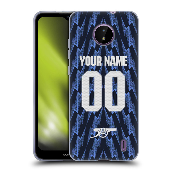 Custom Customised Personalised Arsenal FC 2025/26 Kit Away Soft Gel Case for Nokia C10 / C20 Custom Customised Personalised Arsenal FC 2025/26 Kit Away Soft Gel Case for Nokia C10 / C20