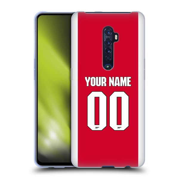 Custom Customised Personalised Arsenal FC 2025/26 Kit Home Soft Gel Case for OPPO Reno 2 Custom Customised Personalised Arsenal FC 2025/26 Kit Home Soft Gel Case for OPPO Reno 2