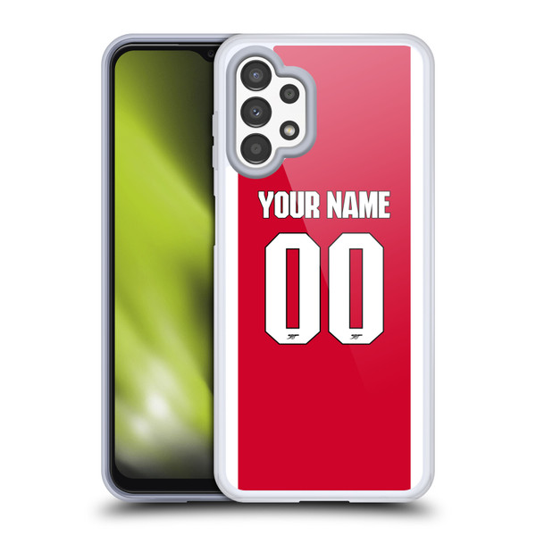 Custom Customised Personalised Arsenal FC 2025/26 Kit Home Soft Gel Case for Samsung Galaxy A13 (2022) Custom Customised Personalised Arsenal FC 2025/26 Kit Home Soft Gel Case for Samsung Galaxy A13 (2022)