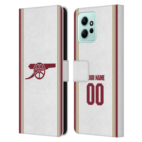Custom Customised Personalised Arsenal FC 2025/26 Kit Third Leather Book Wallet Case Cover For Xiaomi Redmi 12