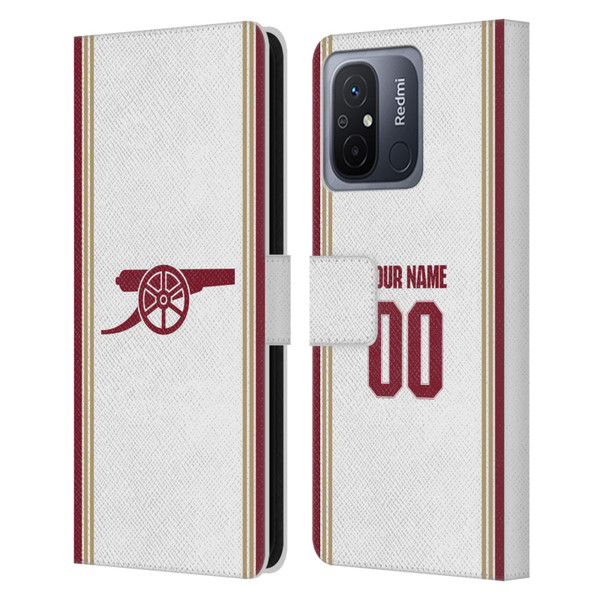Custom Customised Personalised Arsenal FC 2025/26 Kit Third Leather Book Wallet Case Cover For Xiaomi Redmi 12C