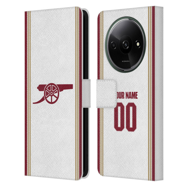 Custom Customised Personalised Arsenal FC 2025/26 Kit Third Leather Book Wallet Case Cover For Xiaomi Redmi A3