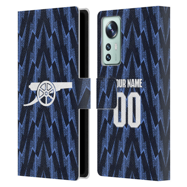 Custom Customised Personalised Arsenal FC 2025/26 Kit Away Leather Book Wallet Case Cover For Xiaomi 12