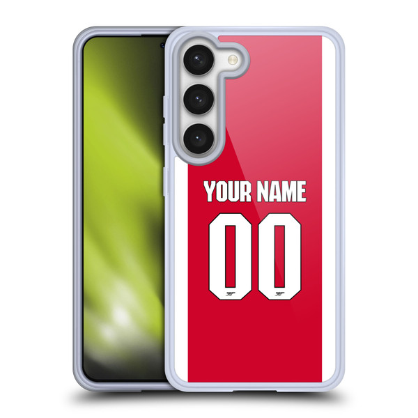 Custom Customised Personalised Arsenal FC 2025/26 Kit Home Soft Gel Case for Samsung Galaxy S23 5G