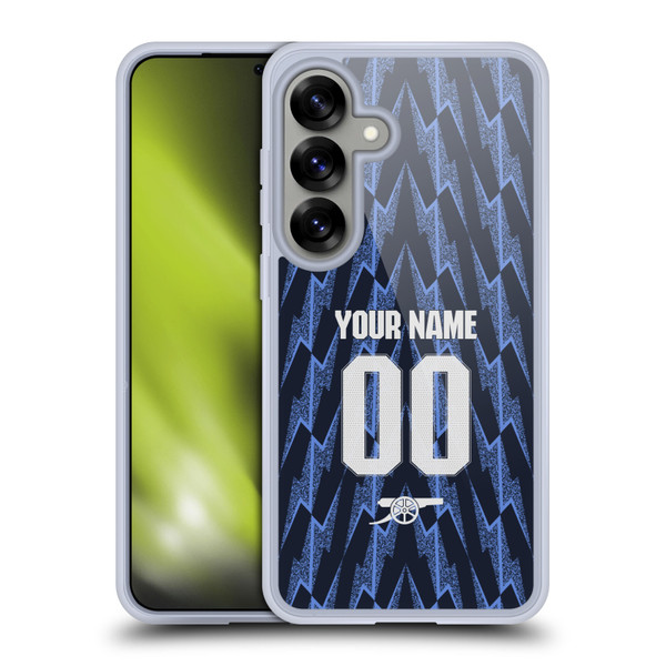 Custom Customised Personalised Arsenal FC 2025/26 Kit Away Soft Gel Case for Samsung Galaxy S25