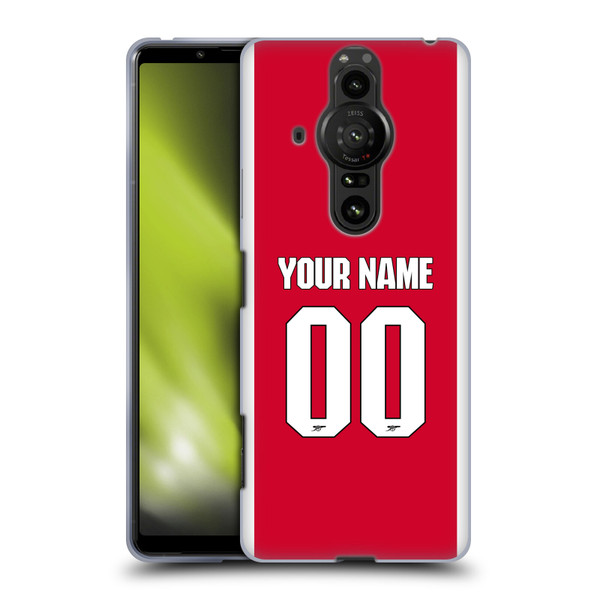 Custom Customised Personalised Arsenal FC 2025/26 Kit Home Soft Gel Case for Sony Xperia Pro-I Custom Customised Personalised Arsenal FC 2025/26 Kit Home Soft Gel Case for Sony Xperia Pro-I