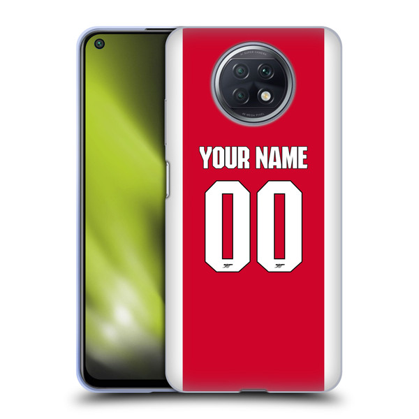 Custom Customised Personalised Arsenal FC 2025/26 Kit Home Soft Gel Case for Xiaomi Redmi Note 9T 5G Custom Customised Personalised Arsenal FC 2025/26 Kit Home Soft Gel Case for Xiaomi Redmi Note 9T 5G