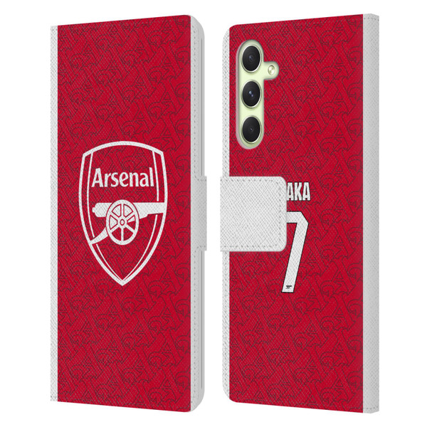 Arsenal FC 2025/26 Players Home Kit Bukayo Saka Leather Book Wallet Case Cover For Samsung Galaxy A54 5G Arsenal FC 2025/26 Players Home Kit Bukayo Saka Leather Book Wallet Case Cover For Samsung Galaxy A54 5G