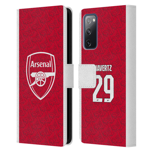 Arsenal FC 2025/26 Players Home Kit Kai Havertz Leather Book Wallet Case Cover For Samsung Galaxy S20 FE / 5G Arsenal FC 2025/26 Players Home Kit Kai Havertz Leather Book Wallet Case Cover For Samsung Galaxy S20 FE / 5G