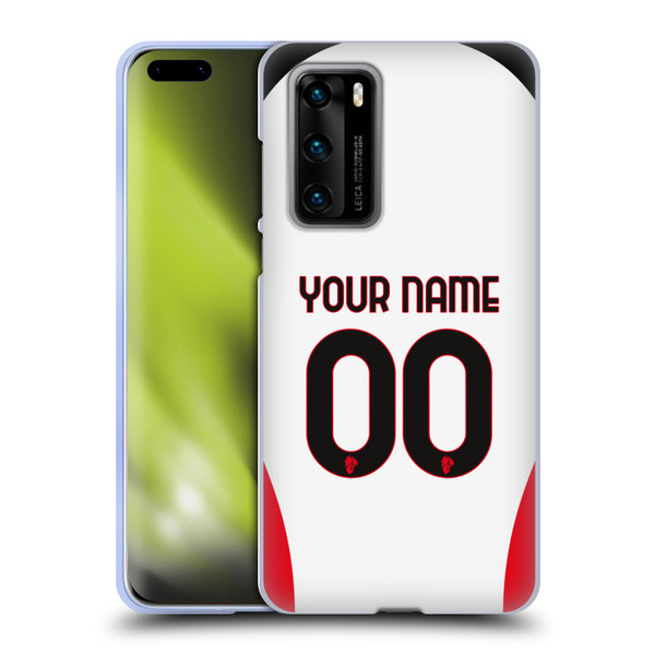 Custom Customised Personalised AC Milan 2024/25 Kit Away Soft Gel Case for Huawei P40 5G Custom Customised Personalised AC Milan 2024/25 Kit Away Soft Gel Case for Huawei P40 5G