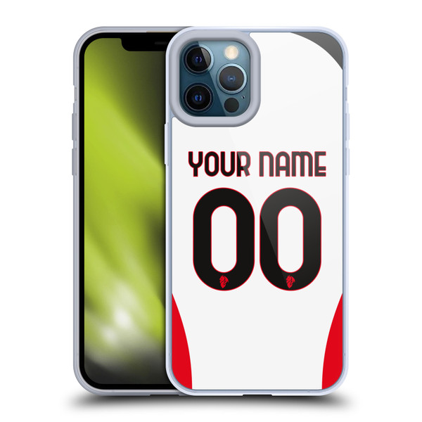 Custom Customised Personalised AC Milan 2024/25 Kit Away Soft Gel Case for Apple iPhone 12 Pro Max