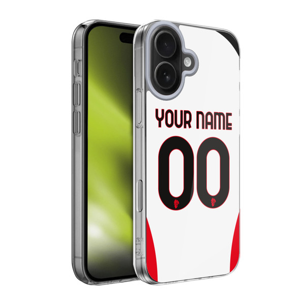 Custom Customised Personalised AC Milan 2024/25 Kit Away Soft Gel Case for Apple iPhone 17