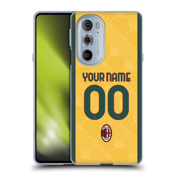 Custom Customised Personalised AC Milan 2024/25 Kit Third Soft Gel Case for Motorola Edge X30