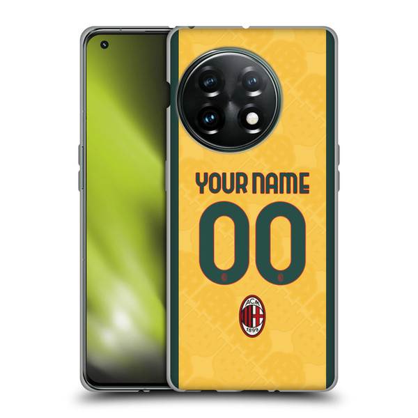 Custom Customised Personalised AC Milan 2024/25 Kit Third Soft Gel Case for OnePlus 11 5G