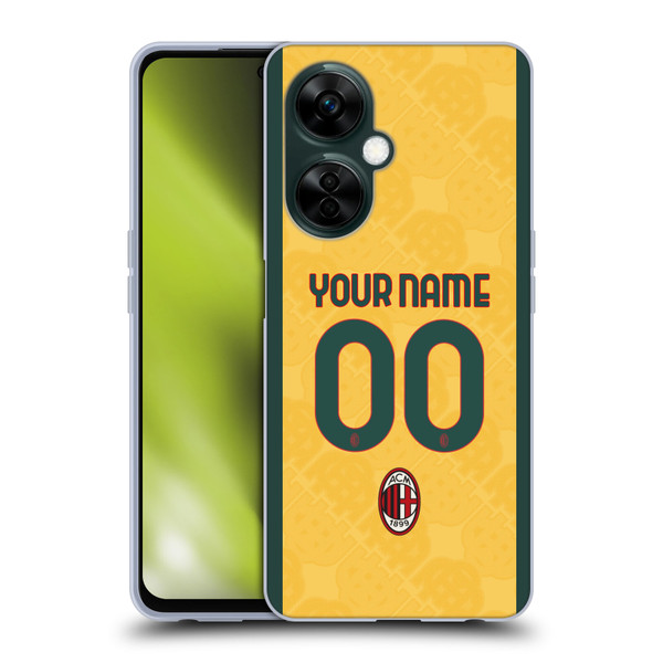 Custom Customised Personalised AC Milan 2024/25 Kit Third Soft Gel Case for OnePlus Nord N30