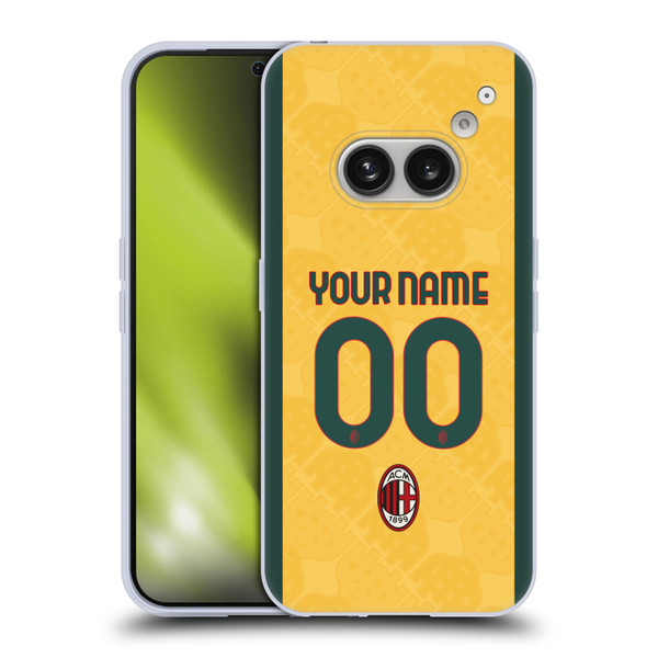 Custom Customised Personalised AC Milan 2024/25 Kit Third Soft Gel Case for Nothing Phone (2a)