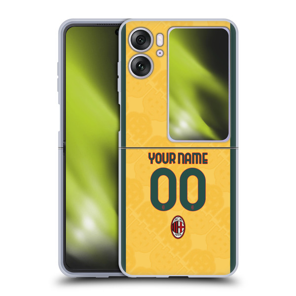 Custom Customised Personalised AC Milan 2024/25 Kit Third Soft Gel Case for OPPO Find N2 Flip