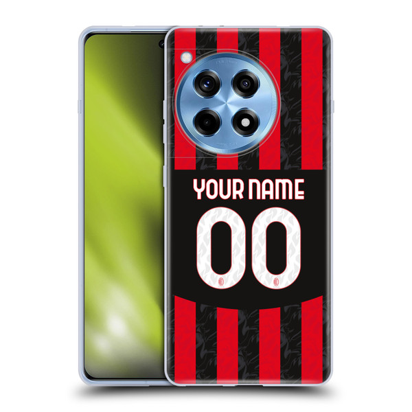 Custom Customised Personalised AC Milan 2024/25 Kit Home Soft Gel Case for OPPO OnePlus Ace 3 5G Custom Customised Personalised AC Milan 2024/25 Kit Home Soft Gel Case for OPPO OnePlus Ace 3 5G