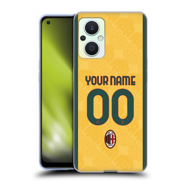 Custom Customised Personalised AC Milan 2024/25 Kit Third Soft Gel Case for OPPO Reno8 Lite