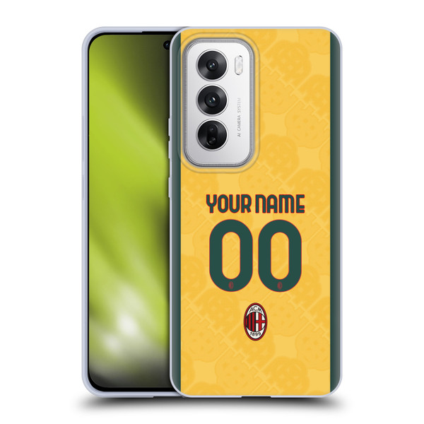 Custom Customised Personalised AC Milan 2024/25 Kit Third Soft Gel Case for OPPO Reno12 5G