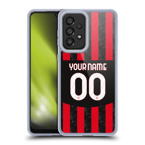 Custom Customised Personalised AC Milan 2024/25 Kit Home Soft Gel Case for Samsung Galaxy A33 5G (2022) Custom Customised Personalised AC Milan 2024/25 Kit Home Soft Gel Case for Samsung Galaxy A33 5G (2022)