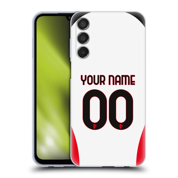 Custom Customised Personalised AC Milan 2024/25 Kit Away Soft Gel Case for Samsung Galaxy M15/F15 5G