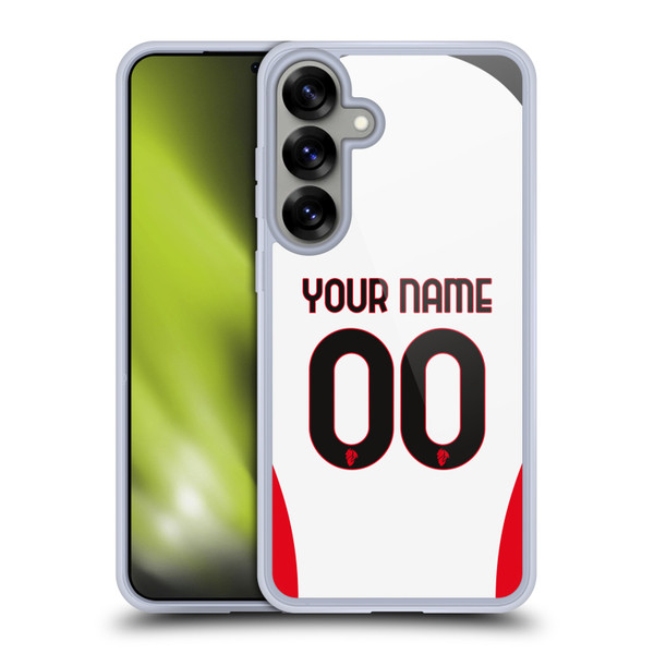 Custom Customised Personalised AC Milan 2024/25 Kit Away Soft Gel Case for Samsung Galaxy S25+