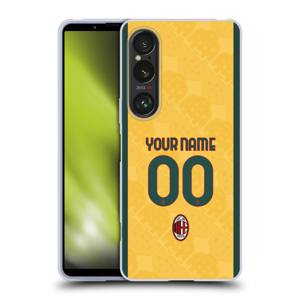Custom Customised Personalised AC Milan 2024/25 Kit Third Soft Gel Case for Sony Xperia 1 VI 5G