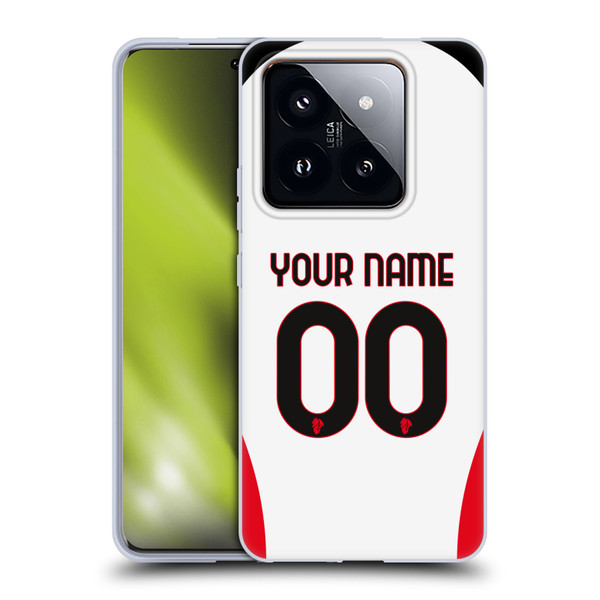 Custom Customised Personalised AC Milan 2024/25 Kit Away Soft Gel Case for Xiaomi 14 Pro