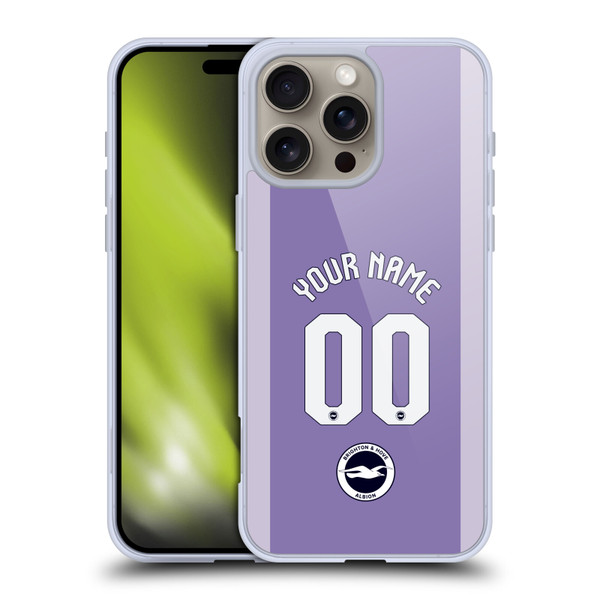 Brighton & Hove Albion F.C Custom 2025/26 Badge Kit Away Soft Gel Case for Apple iPhone 16 Pro Max Brighton & Hove Albion F.C Custom 2025/26 Badge Kit Away Soft Gel Case for Apple iPhone 16 Pro Max