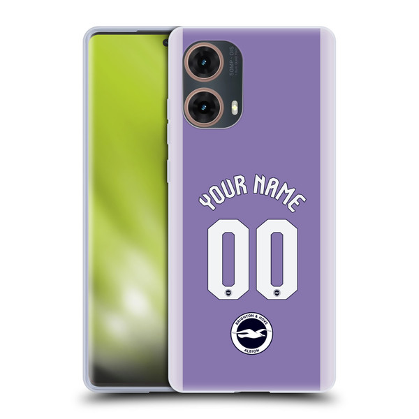 Brighton & Hove Albion F.C Custom 2025/26 Badge Kit Away Soft Gel Case for Motorola Moto G85