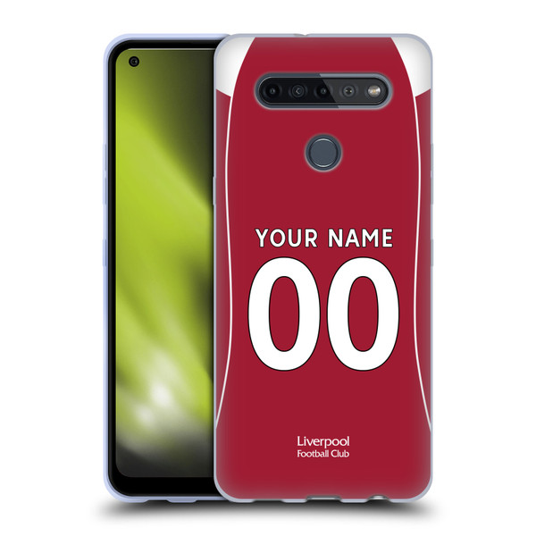 Custom Customised Personalised Liverpool Football Club 2025/26 Kit Home Soft Gel Case for LG K51S