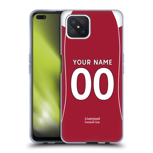 Custom Customised Personalised Liverpool Football Club 2025/26 Kit Home Soft Gel Case for OPPO Reno4 Z 5G Custom Customised Personalised Liverpool Football Club 2025/26 Kit Home Soft Gel Case for OPPO Reno4 Z 5G