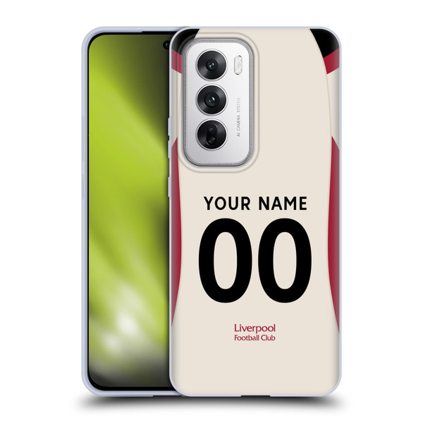 Custom Customised Personalised Liverpool Football Club 2025/26 Kit Away Soft Gel Case for OPPO Reno12 5G