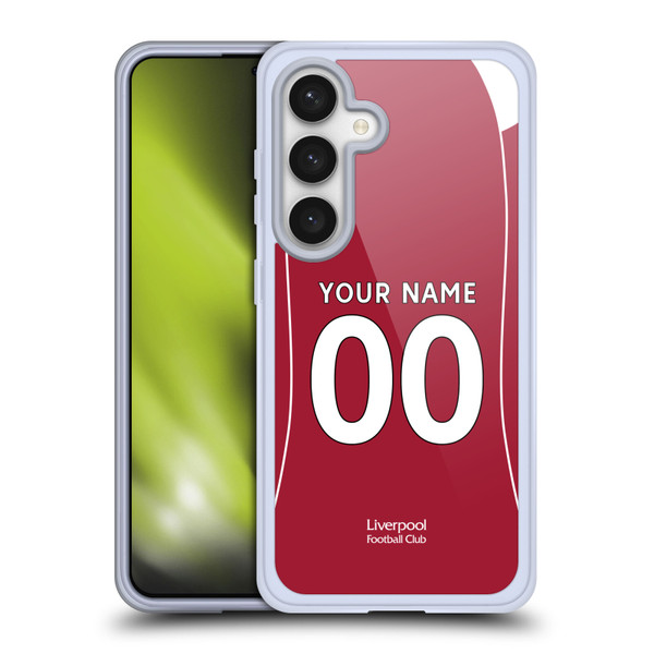 Custom Customised Personalised Liverpool Football Club 2025/26 Kit Home Soft Gel Case for Samsung Galaxy S24 5G