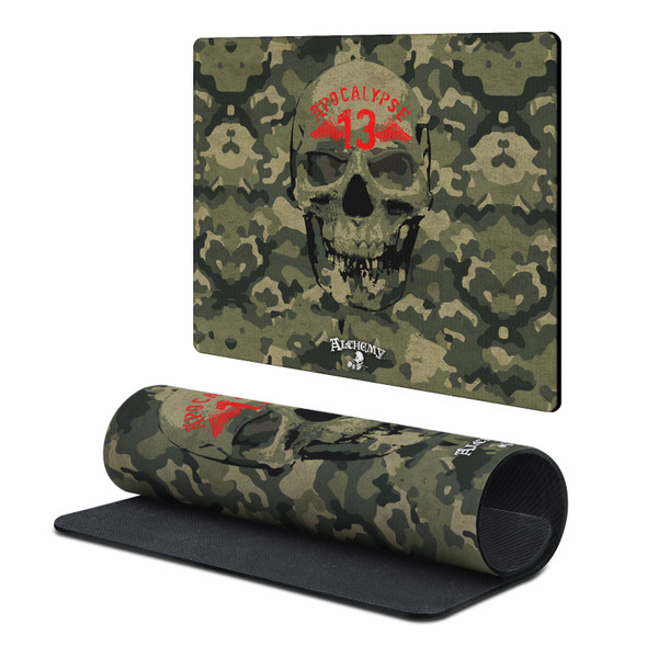 Alchemy Gothic Gothic Art Skull Camo Pattern Gaming Office Desk PC Keyboard Mouse Mat Pad 9.84 x 11.81 x 0.12 inches (250 x 300 mm) - S