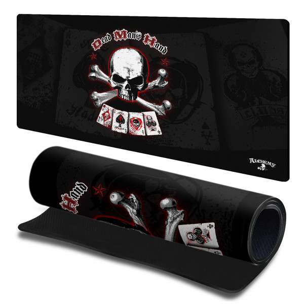 Alchemy Gothic Gothic Art Dead Man's Hand Gaming Office Desk PC Keyboard Mouse Mat Pad 23.62 x 11.81 x 0.12 inches (600 x 300 mm) - L