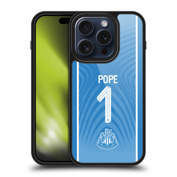 Newcastle United Football Club 2025/26 Players Home Kit 1st Group Nick Pope Gel Armour Case For Apple iPhone 15 Pro Newcastle United Football Club 2025/26 Players Home Kit 1st Group Nick Pope Gel Armour Case For Apple iPhone 15 Pro