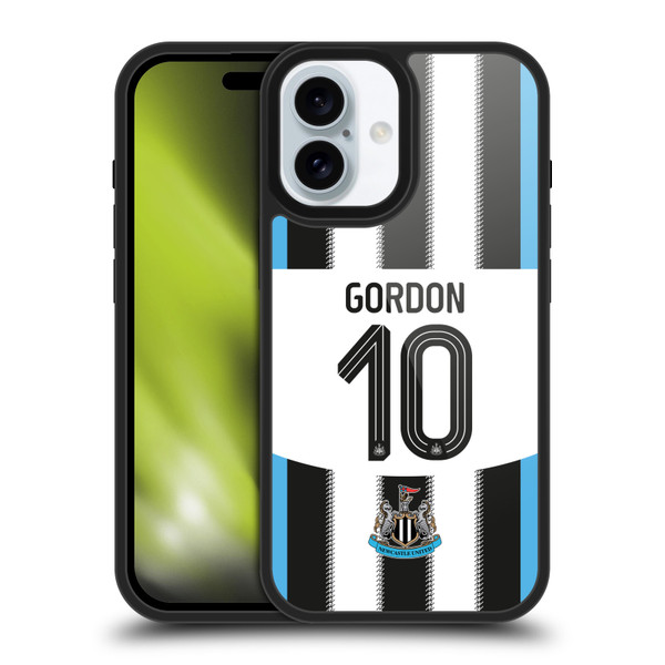 Newcastle United Football Club 2025/26 Players Home Kit 1st Group Anthony Gordon Gel Armour Case For Apple iPhone 16 Newcastle United Football Club 2025/26 Players Home Kit 1st Group Anthony Gordon Gel Armour Case For Apple iPhone 16