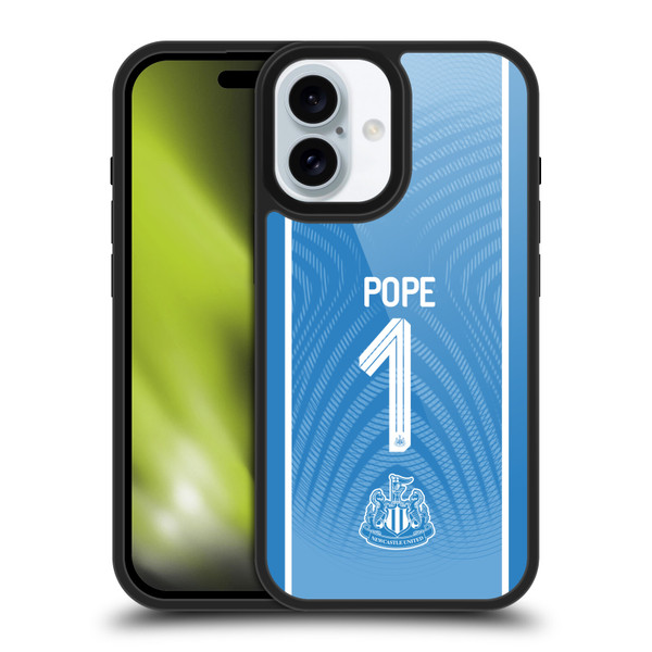 Newcastle United Football Club 2025/26 Players Home Kit 1st Group Nick Pope Gel Armour Case For Apple iPhone 16 Newcastle United Football Club 2025/26 Players Home Kit 1st Group Nick Pope Gel Armour Case For Apple iPhone 16