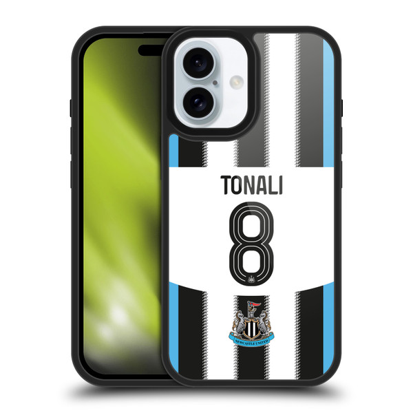 Newcastle United Football Club 2025/26 Players Home Kit 1st Group Sandro Tonali Gel Armour Case For Apple iPhone 16 Newcastle United Football Club 2025/26 Players Home Kit 1st Group Sandro Tonali Gel Armour Case For Apple iPhone 16