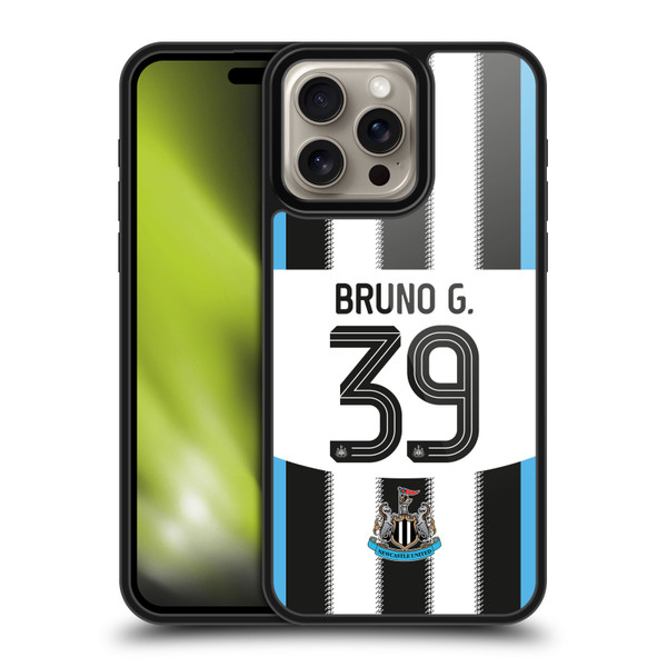 Newcastle United Football Club 2025/26 Players Home Kit 1st Group Bruno Guimarães Gel Armour Case For Apple iPhone 16 Pro Max Newcastle United Football Club 2025/26 Players Home Kit 1st Group Bruno Guimarães Gel Armour Case For Apple iPhone 16 Pro Max