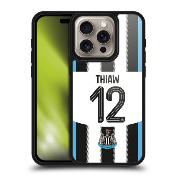 Newcastle United Football Club 2025/26 Players Home Kit 1st Group Malick Thiaw Gel Armour Case For Apple iPhone 16 Pro Newcastle United Football Club 2025/26 Players Home Kit 1st Group Malick Thiaw Gel Armour Case For Apple iPhone 16 Pro